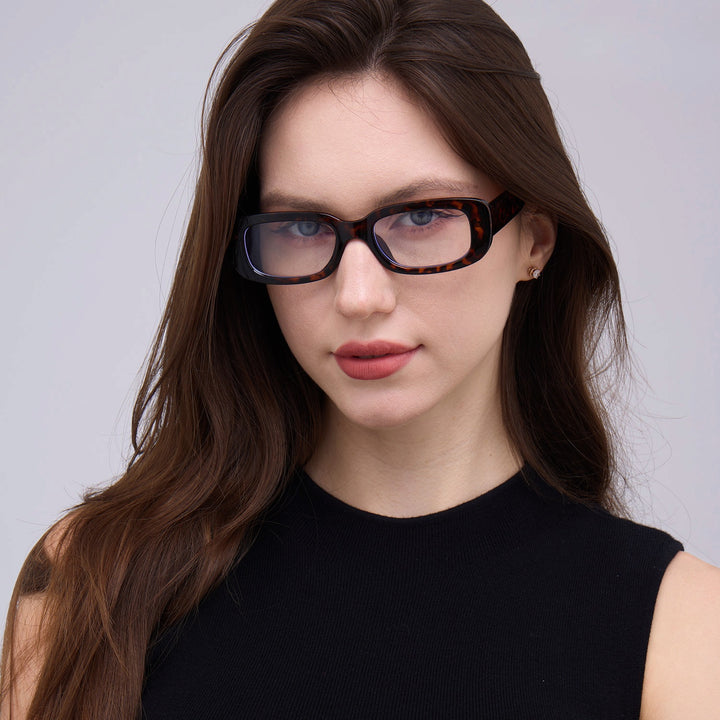 Damen quadratische Brille mit modernem Acetat-Rahmen Karnz