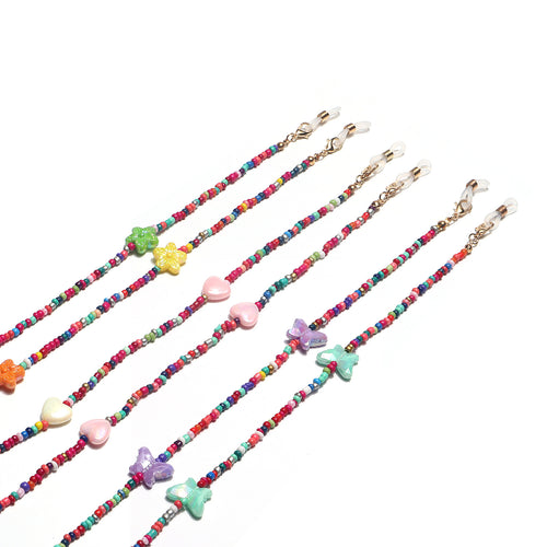 Bunter floraler Perlen-Brillenhalter Karnz
