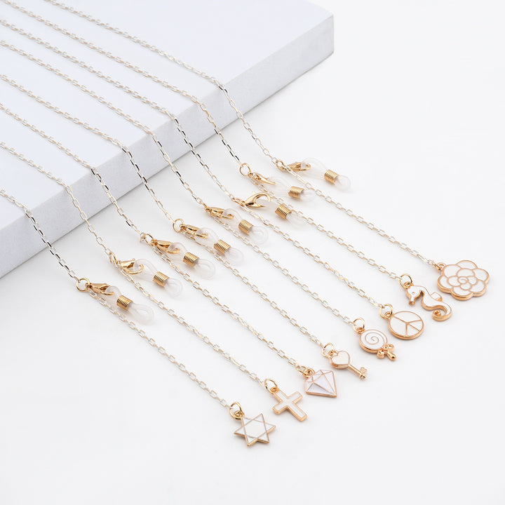 Elegante geometrische Brillenchnur Karnz
