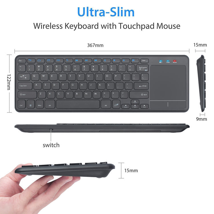Kabelloses Touchpad-Tastatur Karnz