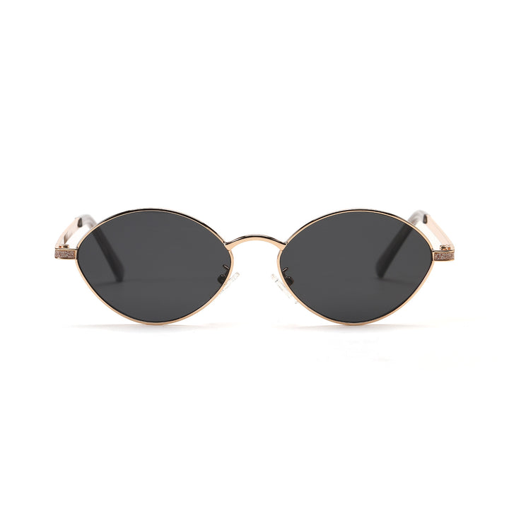 Damen modische runde Sonnenbrille mit luxuriösen Akzenten Karnz