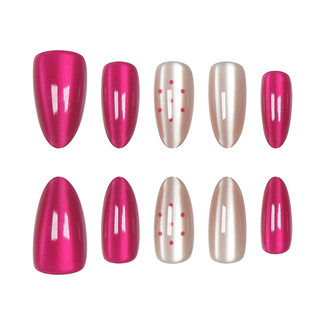 Stilvolles Stiletto Press-On Nail Set Karnz