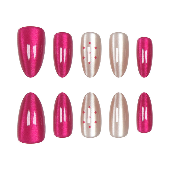 Stilvolles Stiletto Press-On Nail Set Karnz