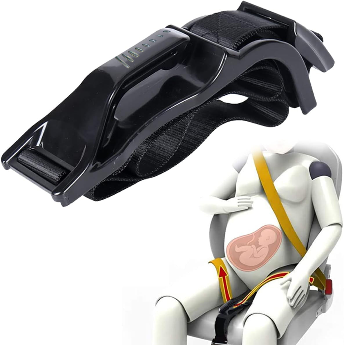 Karnz | BabyGuard Gürtel | Sicher unterwegs für Sie und Ihr ungeborenes Kind - Bequemer Schwangerschaftsgurt