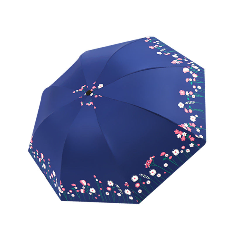 Damen Regenschirm mit floralen Akzenten Karnz
