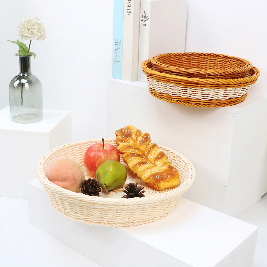 Dekorativer Obstkorb aus handgefertigtem Material Karnz