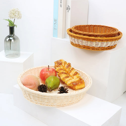 Dekorativer Obstkorb aus handgefertigtem Material Karnz