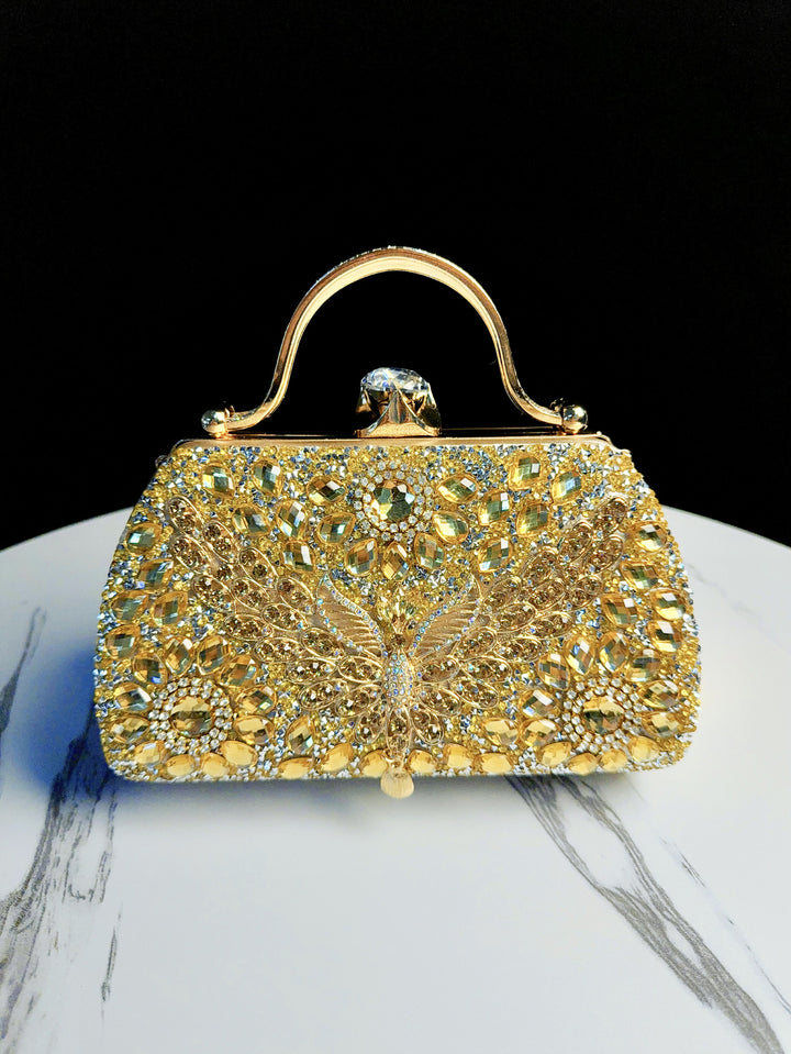 Prunkvoller mit Juwelen besetzter Abend-Clutch