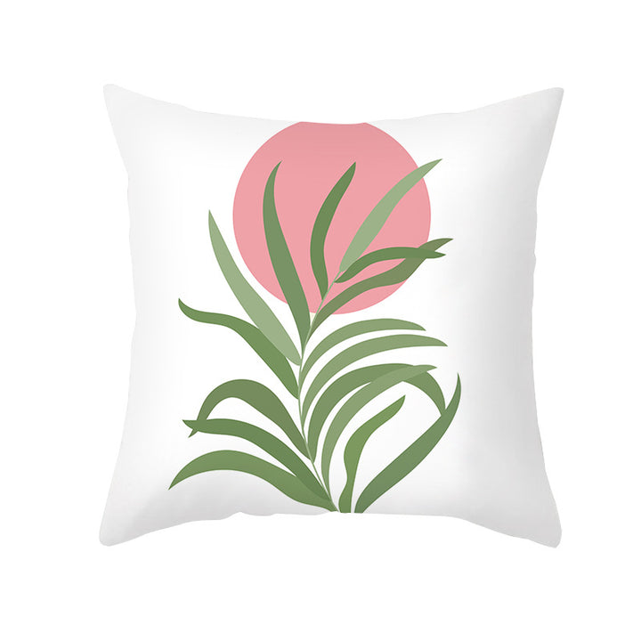 Botanischer Minimalistischer Baumwoll-Kissenbezug