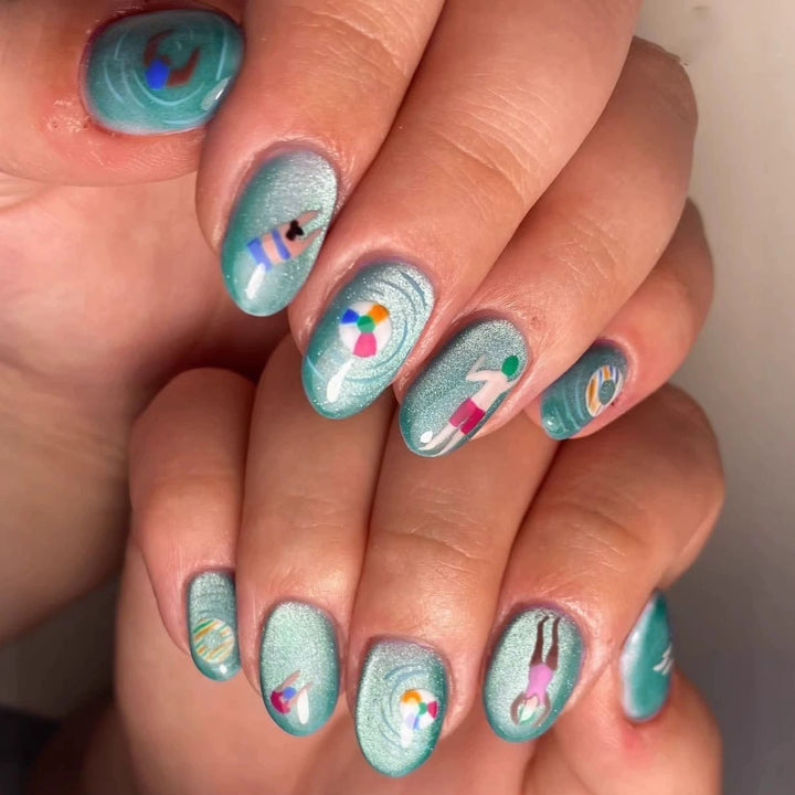 Kreative Sommer-Nagelkunst-Verstärkungen Karnz