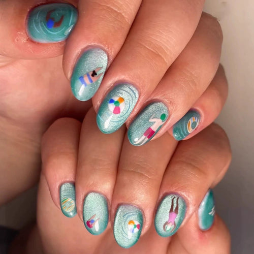 Kreative Sommer-Nagelkunst-Verstärkungen Karnz