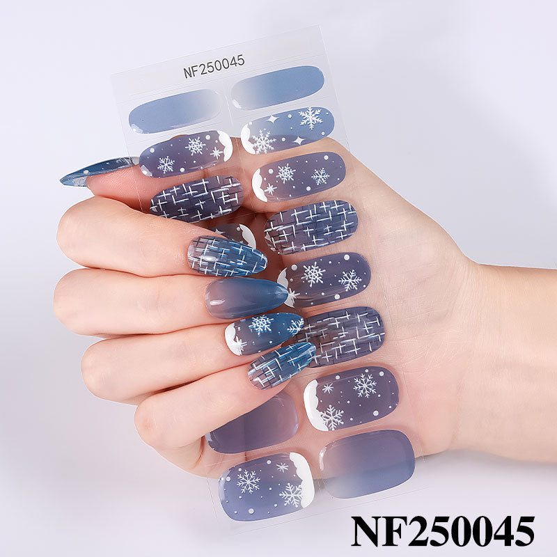Festliche Nagelkunstaufkleber
