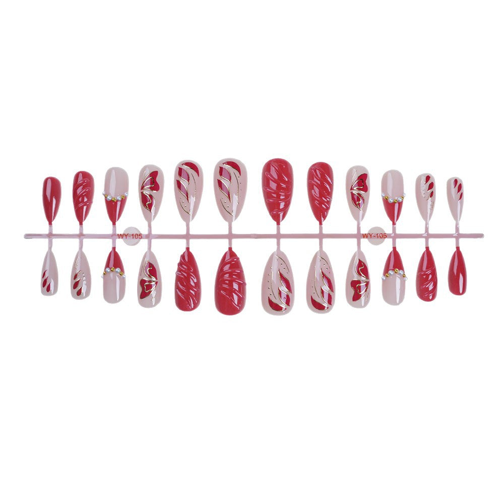 Elegantes Press-On-Nagelset Karnz