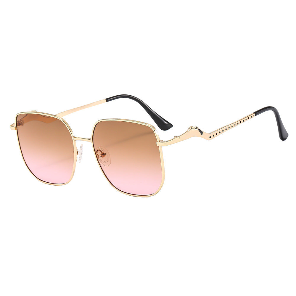 Damen quadratischeDesigner-Sonnenbrille mit dekorativen Akzenten Karnz