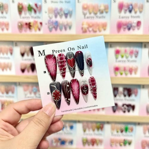 Anpassbares Press-On Nagelkunstset