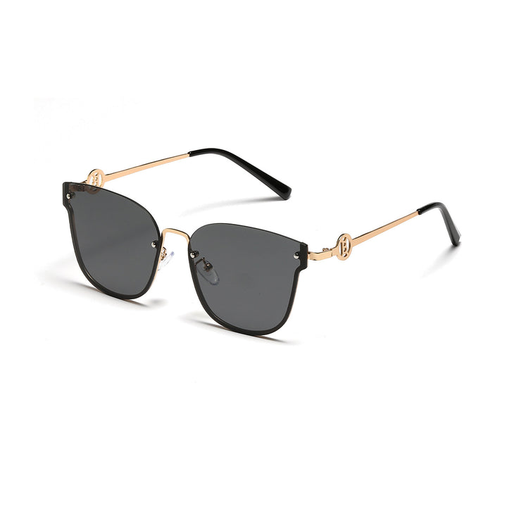 Damen modische oversized Sonnenbrille mit einzigartigem Verlauf Karnz