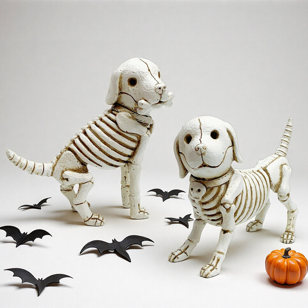 Dekorative Hundeskelettfigur Karnz