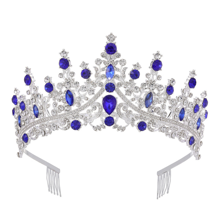 Damen Strass Tiara mit funkelnden Edelsteinen Karnz