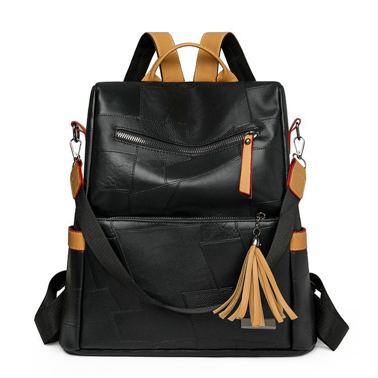 Texturiertes Kunstleder-Rucksack Karnz
