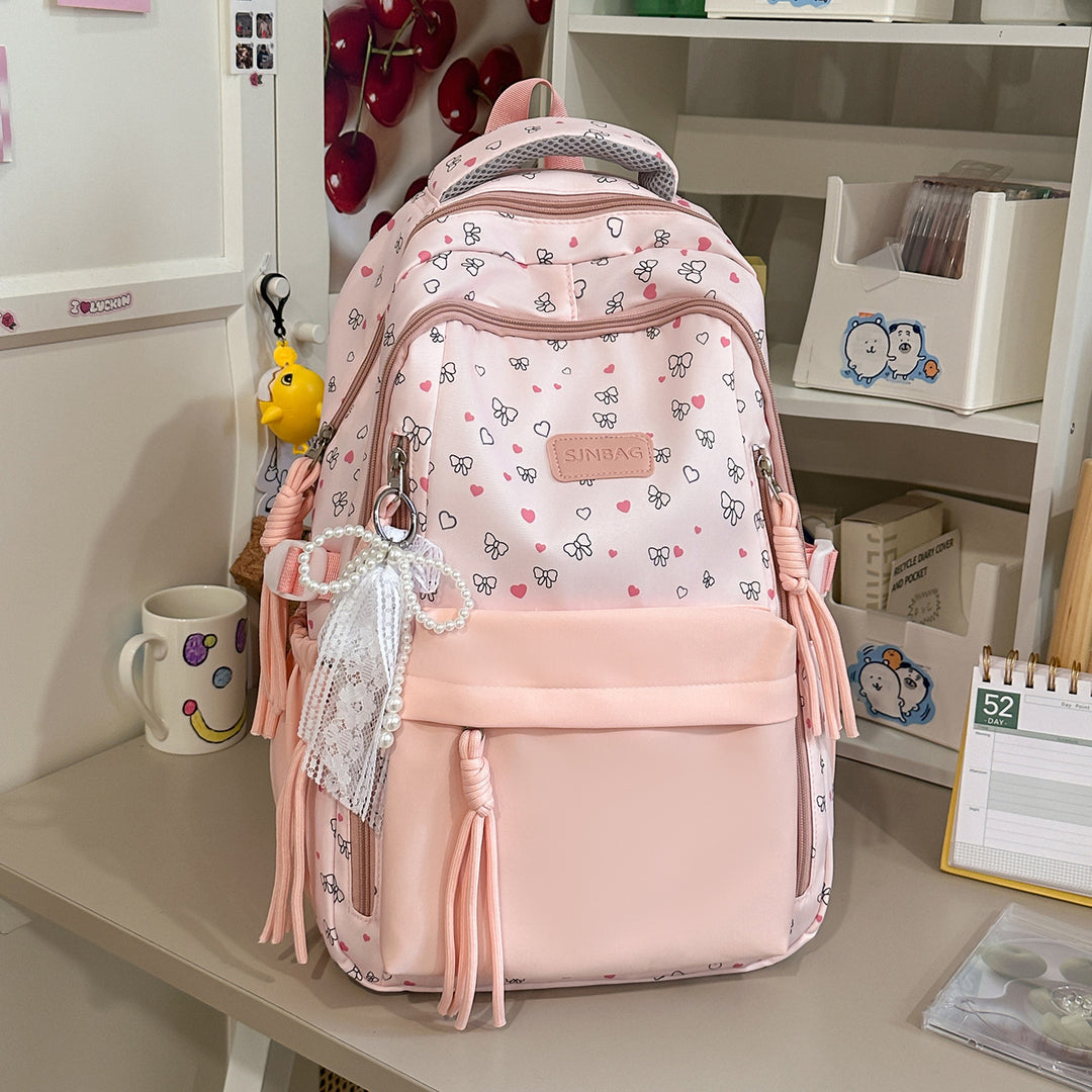 Verspielt Bogen-Verzierte Stylische Rucksack Karnz