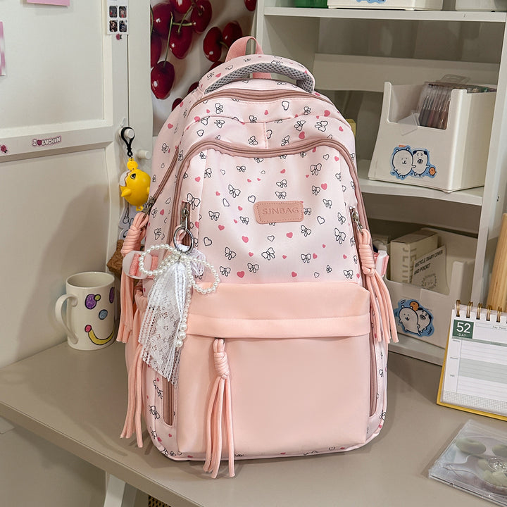 Verspielt Bogen-Verzierte Stylische Rucksack Karnz
