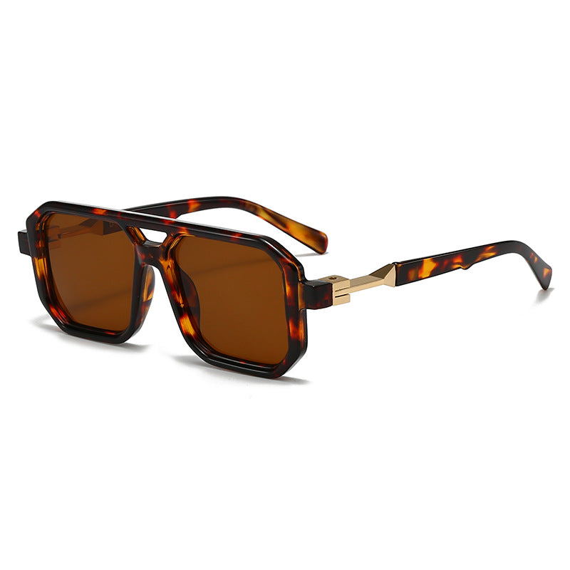 Damen stilvolle oversized Sonnenbrille mit geometrischem Rahmen Karnz