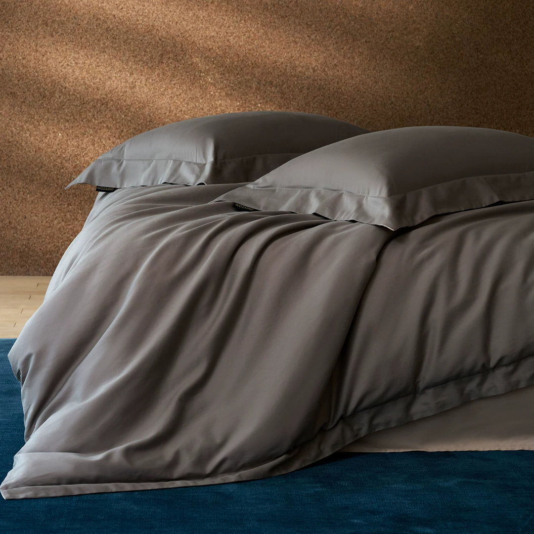 Luxuriös Wendbare Baumwollsatin Bettbezug Set