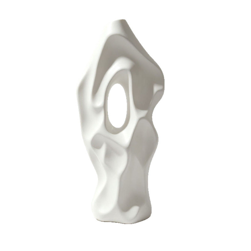 Skulpturale abstrakte dekorative Vase Karnz