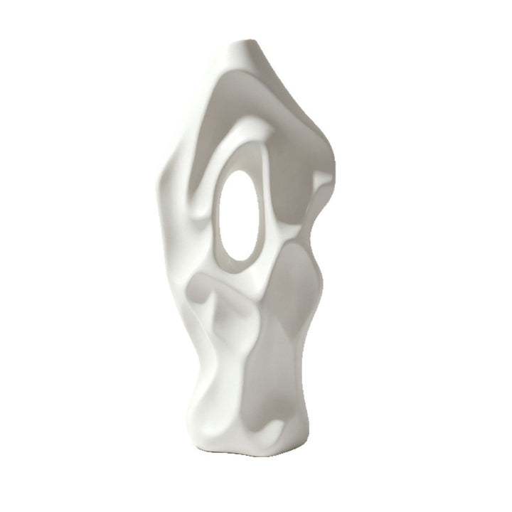 Skulpturale abstrakte dekorative Vase Karnz