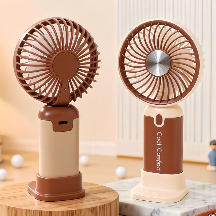 Damen Tragbarer Mini-Ventilator mit innovativem Design und USB-Ladefunktion Karnz
