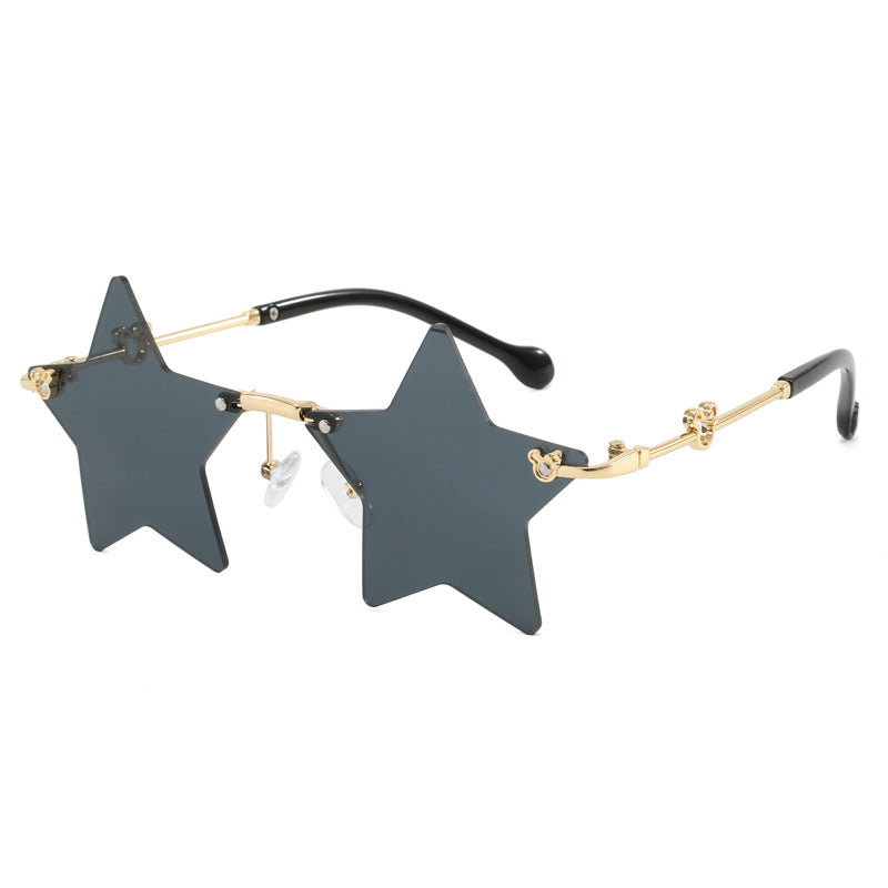 Damen Sonnenbrille im trendigen Stern-Design Karnz