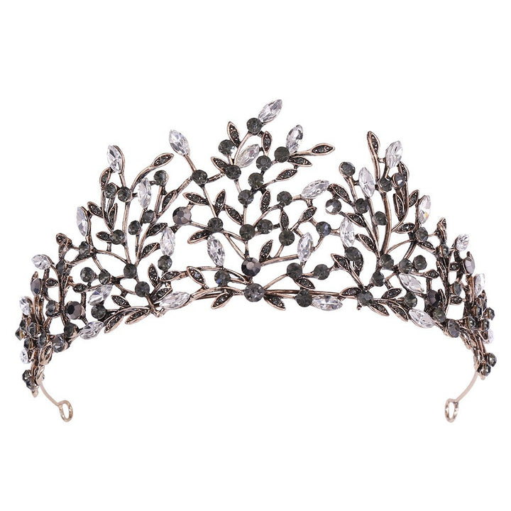 Damen Elegante Haarreif mit floralen Verzierungen und Strasssteinen Karnz