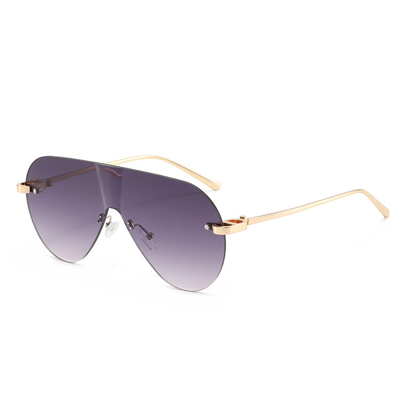 Damen Oversized Sonnenbrille im modernen Aviator-Stil Karnz