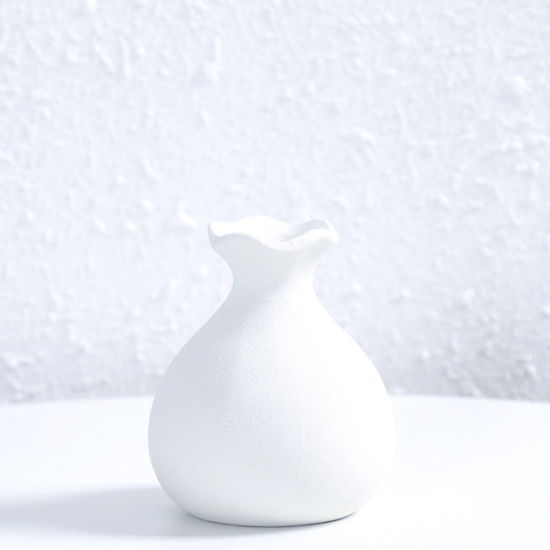 Einzigartige gebogene keramische Blumenvase Karnz