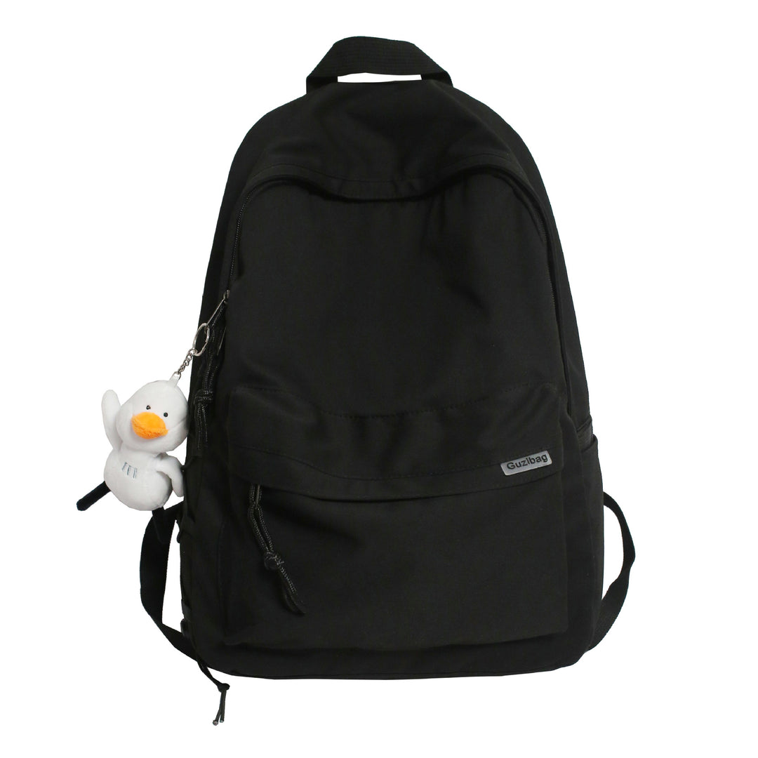 Vielseitiger lässiger Rucksack mit Plüsch Charm Karnz