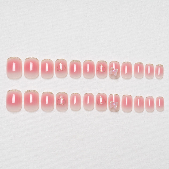 Dekorativer Acryl-Press-On-Nagelkunst-Set