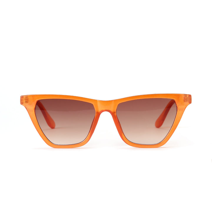 Damen Cat-Eye Sonnenbrille mit modernem, durchscheinendem Rahmen Karnz