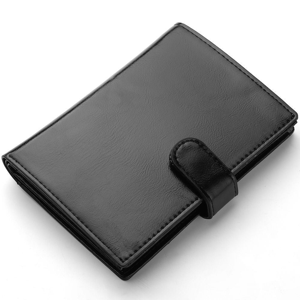 Elegante strukturierte Leder Planer Brieftasche Karnz