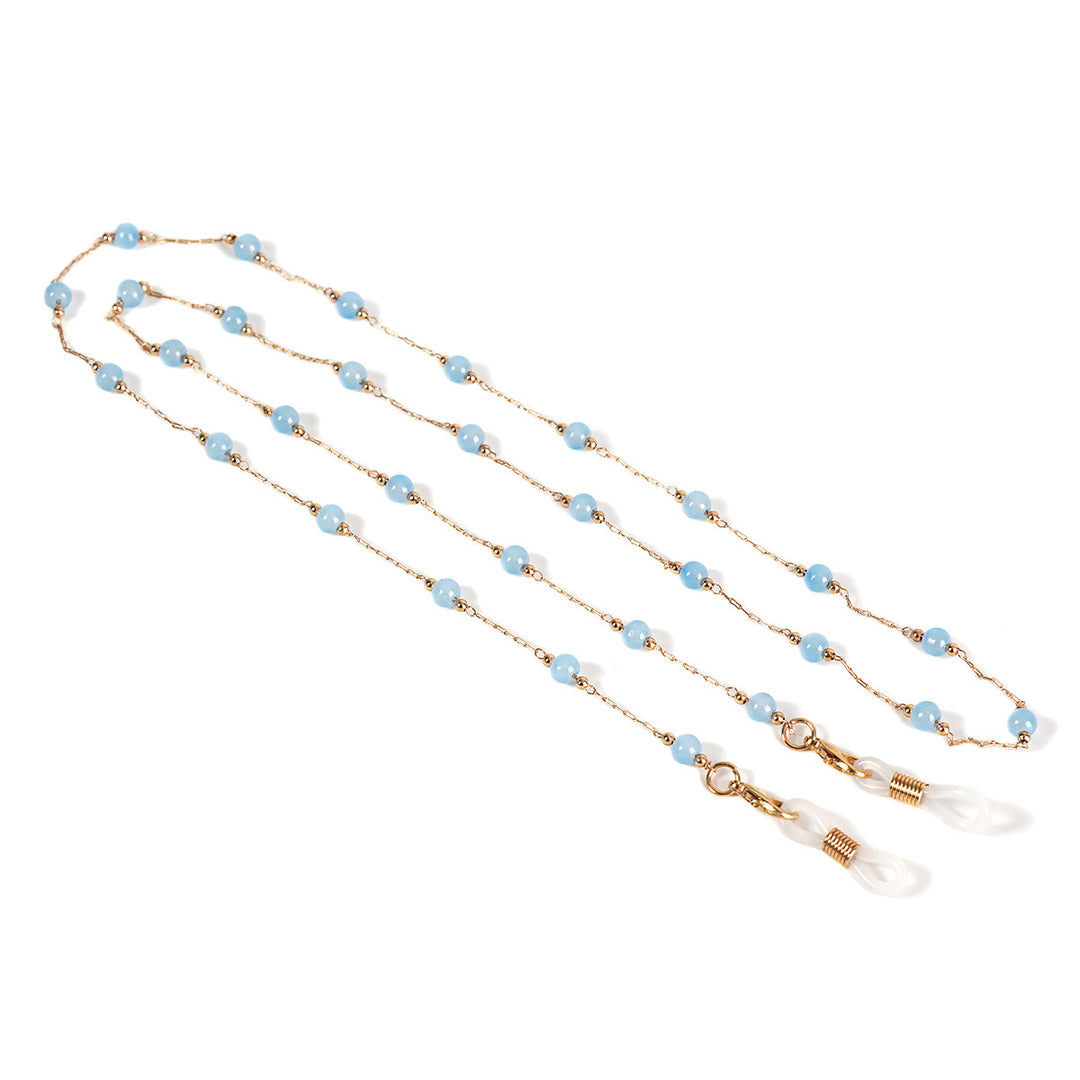 Elegante Perlen Brille Kette Karnz