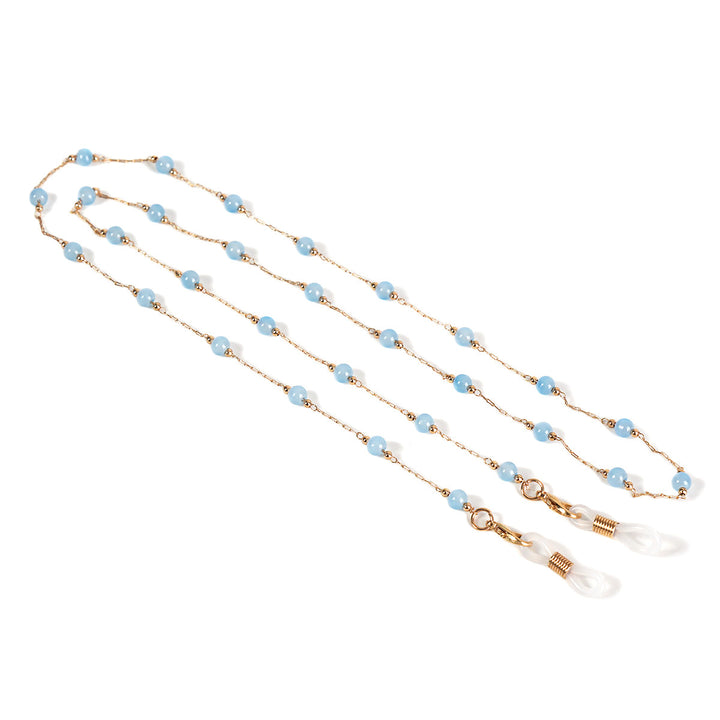 Elegante Perlen Brille Kette Karnz