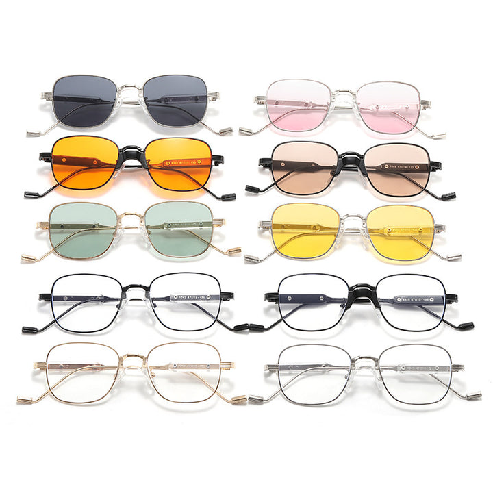 Damen Designer-Brille im futuristischen quadratischen Stil Karnz