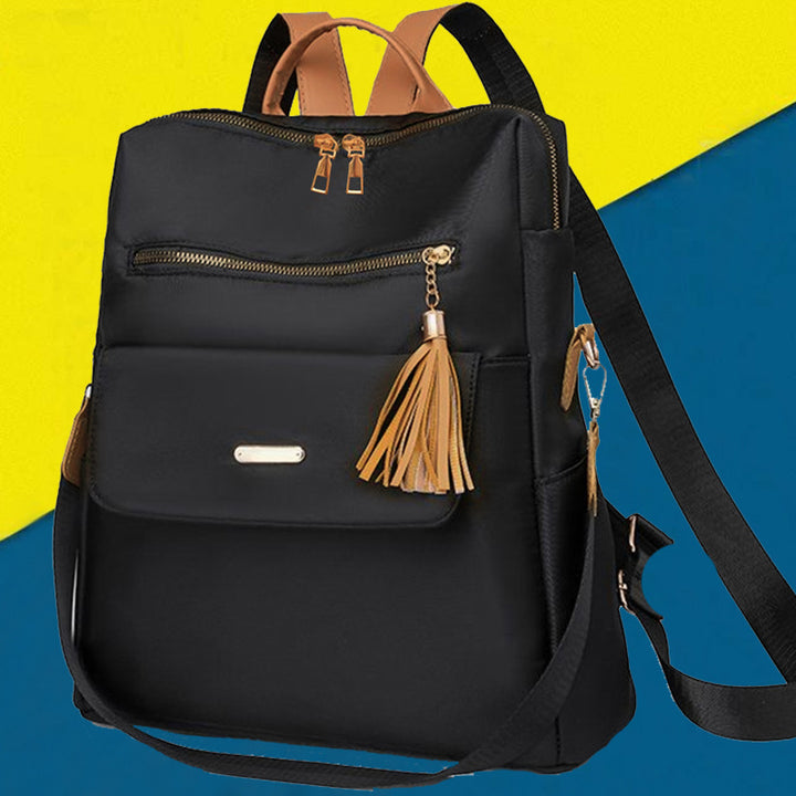 Multifunktionaler Rucksack mit dekorativem Quast Karnz