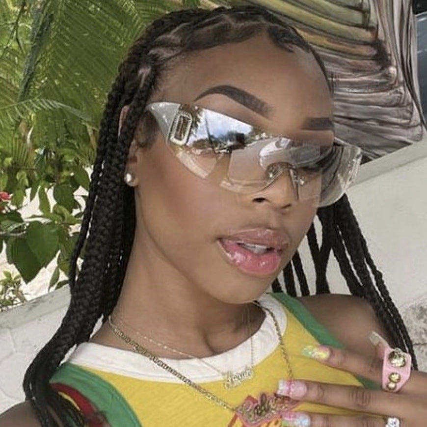 Damen sportliche modische Sonnenbrille mit elegantem Design und UV-Schutz Karnz
