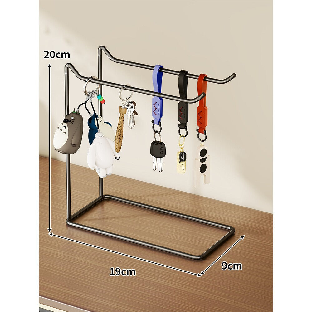 Desktop Schlüsselanhänger Organizer Stand Minimalistischer Metall Hängender Schlüsselhalter Rack
