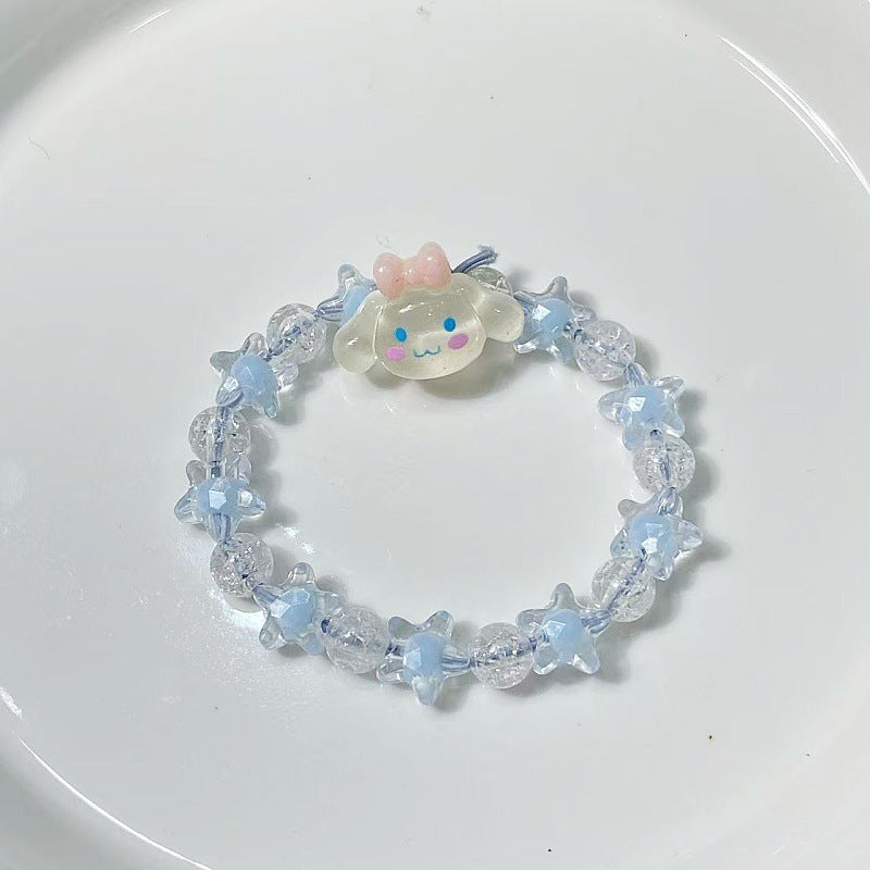 Verspieltes Armband mit Sternen und Niedlichem Anhänger Karnz