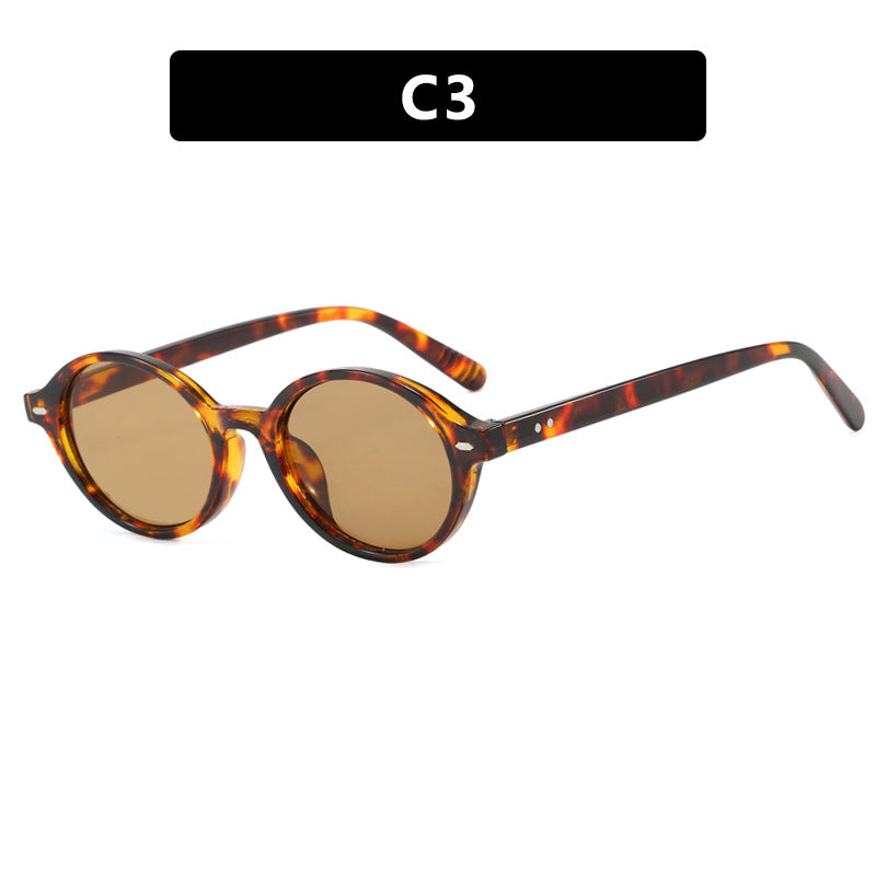 Damen runde Sonnenbrille mit modernem Design und polarisierten Gläsern Karnz