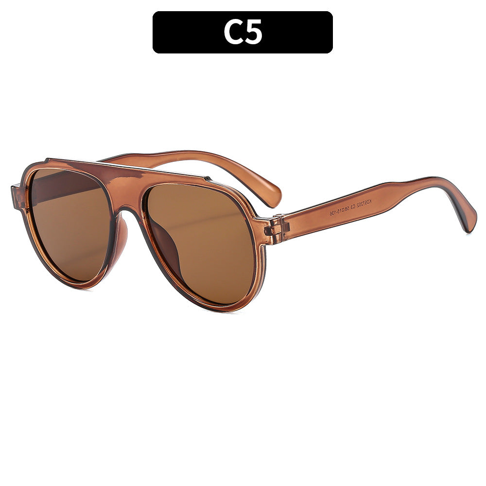 Bold gemusterte Übergrößen-Sonnenbrille