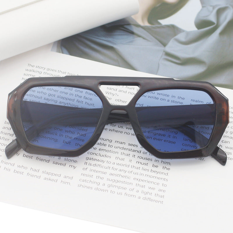 Damen modische sechseckige Brille Karnz