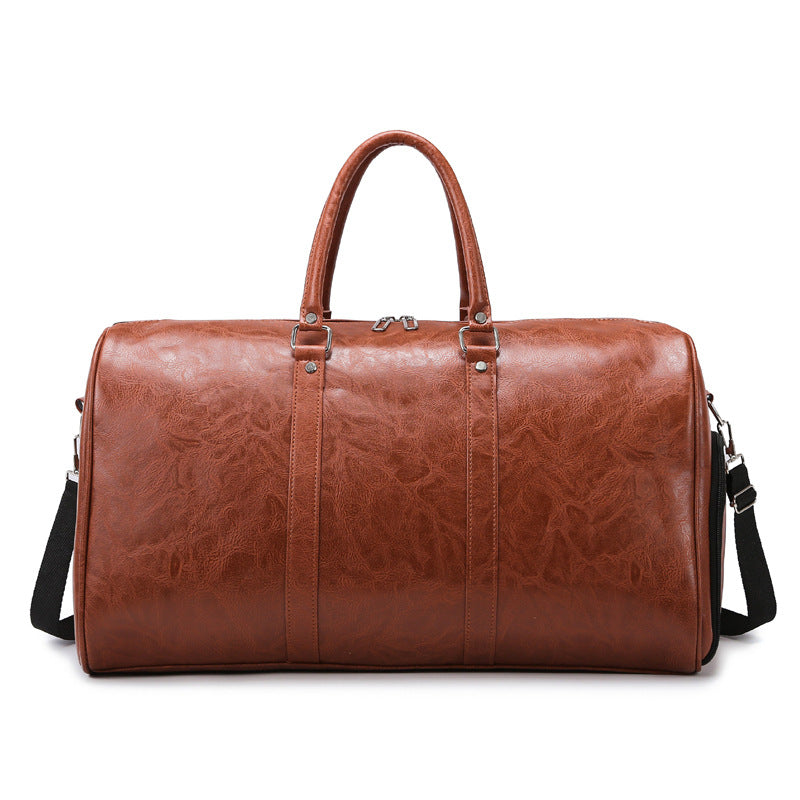Vintage Leder Wochenend Reisetasche Karnz