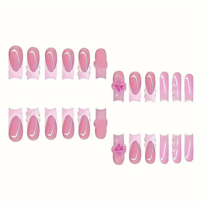 Floral Art Press-On Nail Set Karnz